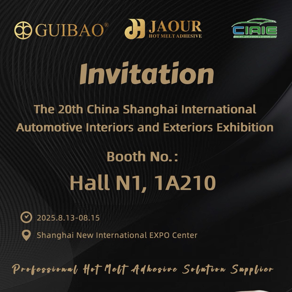 Jaour sincerely invites you participate in the 20th China Shanghai International Automotive Interiors and Exteriors Exhibition